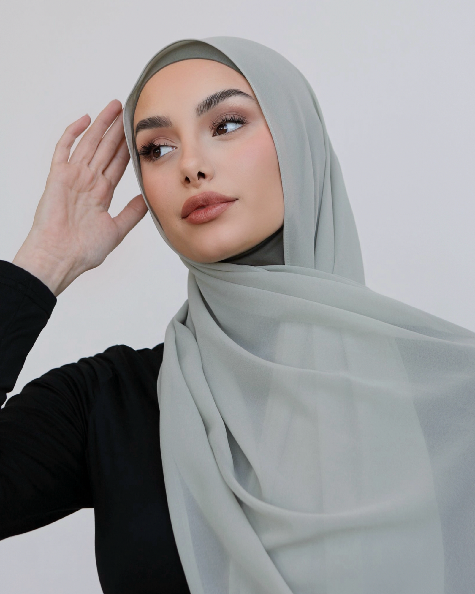 Sage Chiffon Hijab