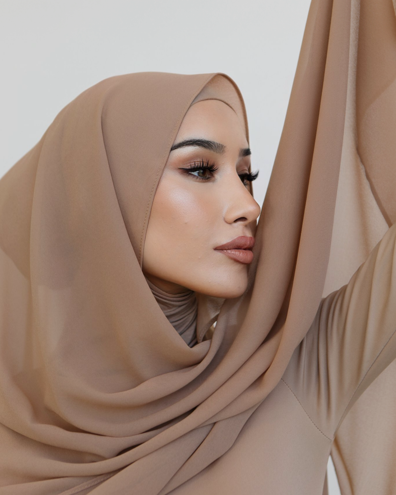 Latte Chiffon Hijab