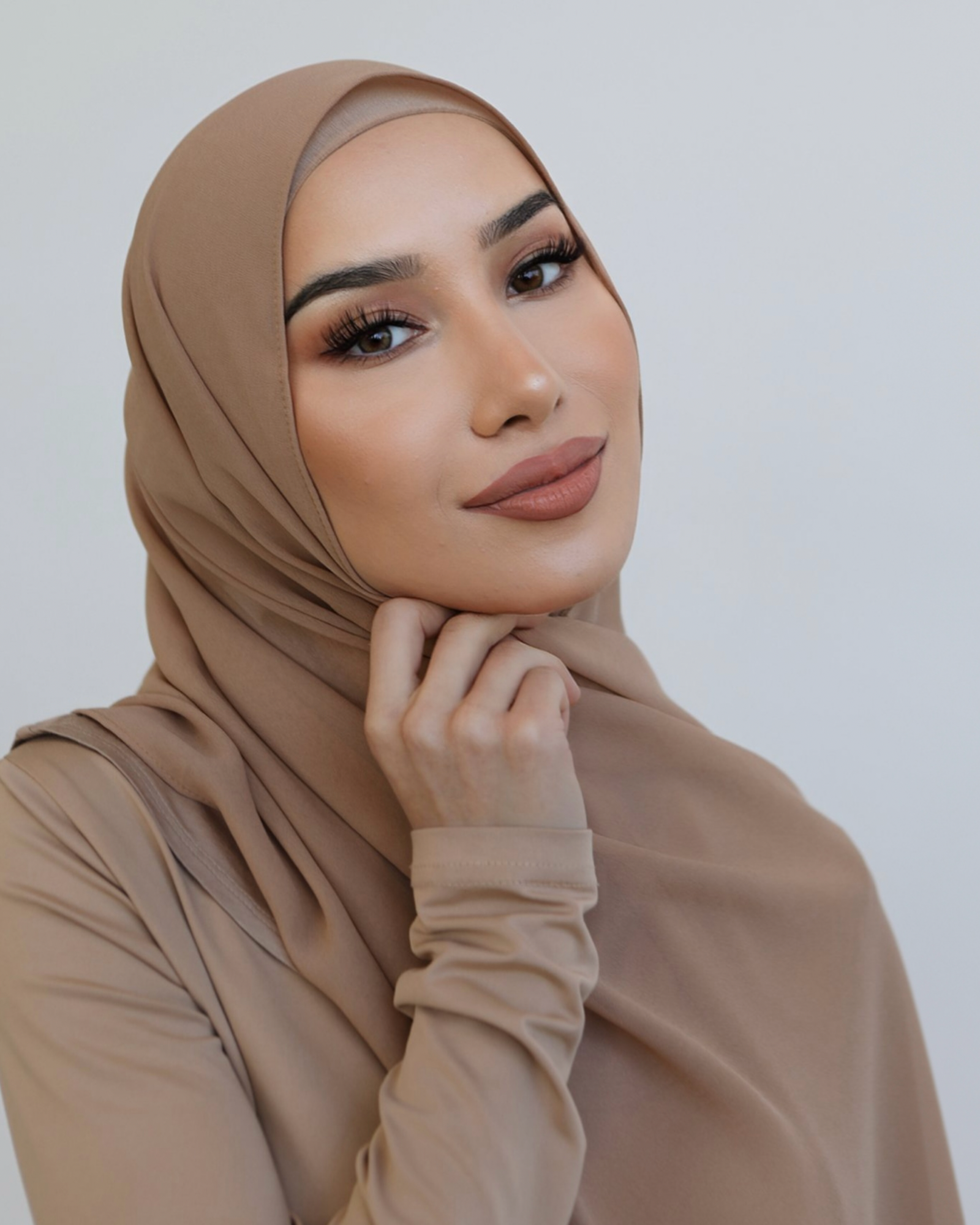 Latte Chiffon Hijab