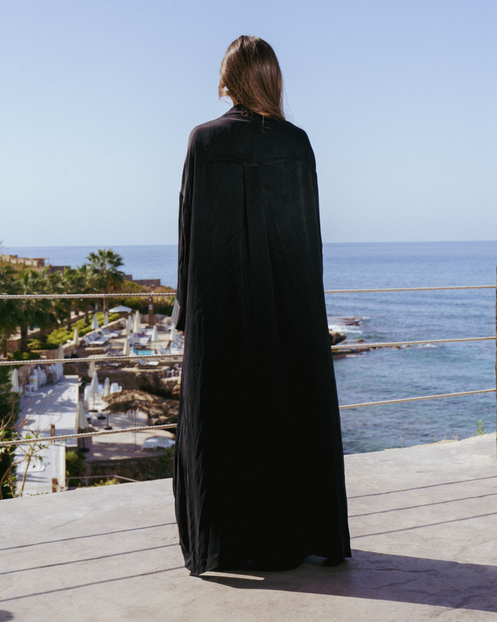 Classic Shirt Dress Black