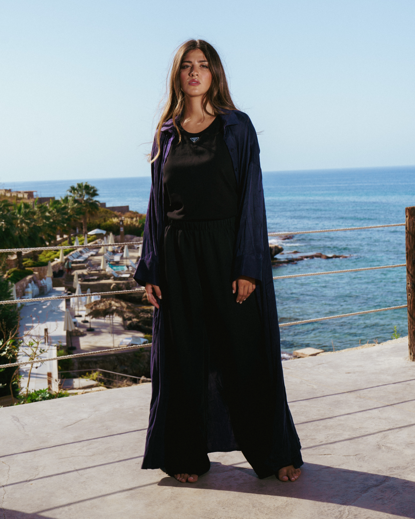 Classic Shirt Dress Navy