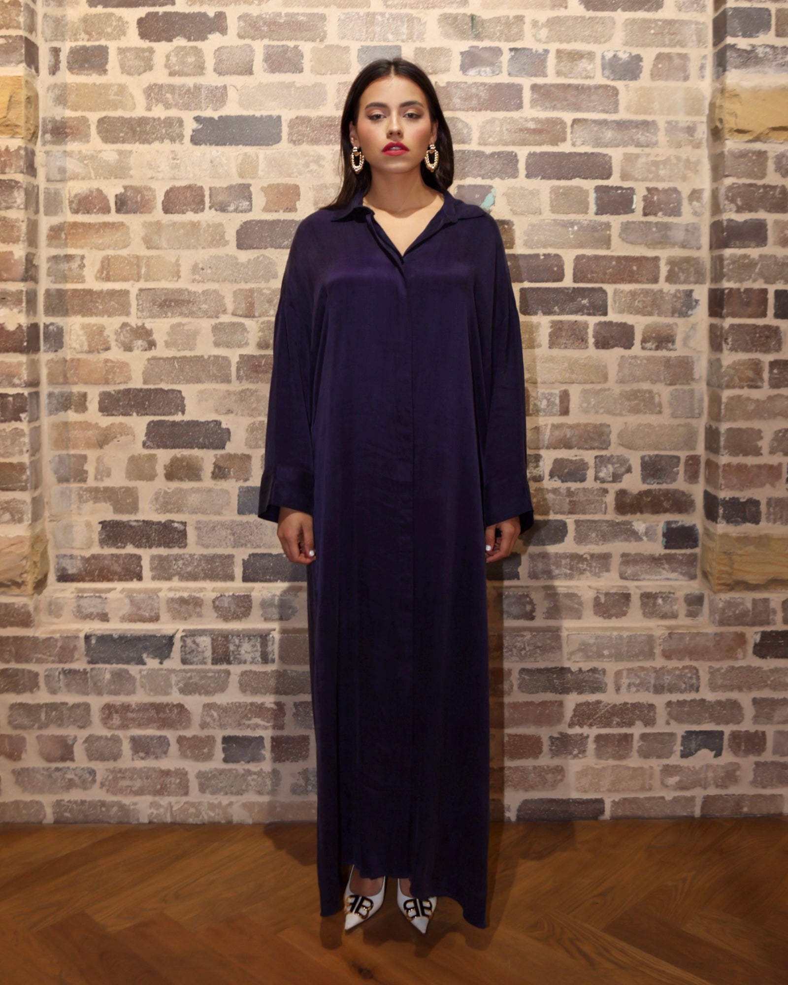 Classic Shirt Dress Navy