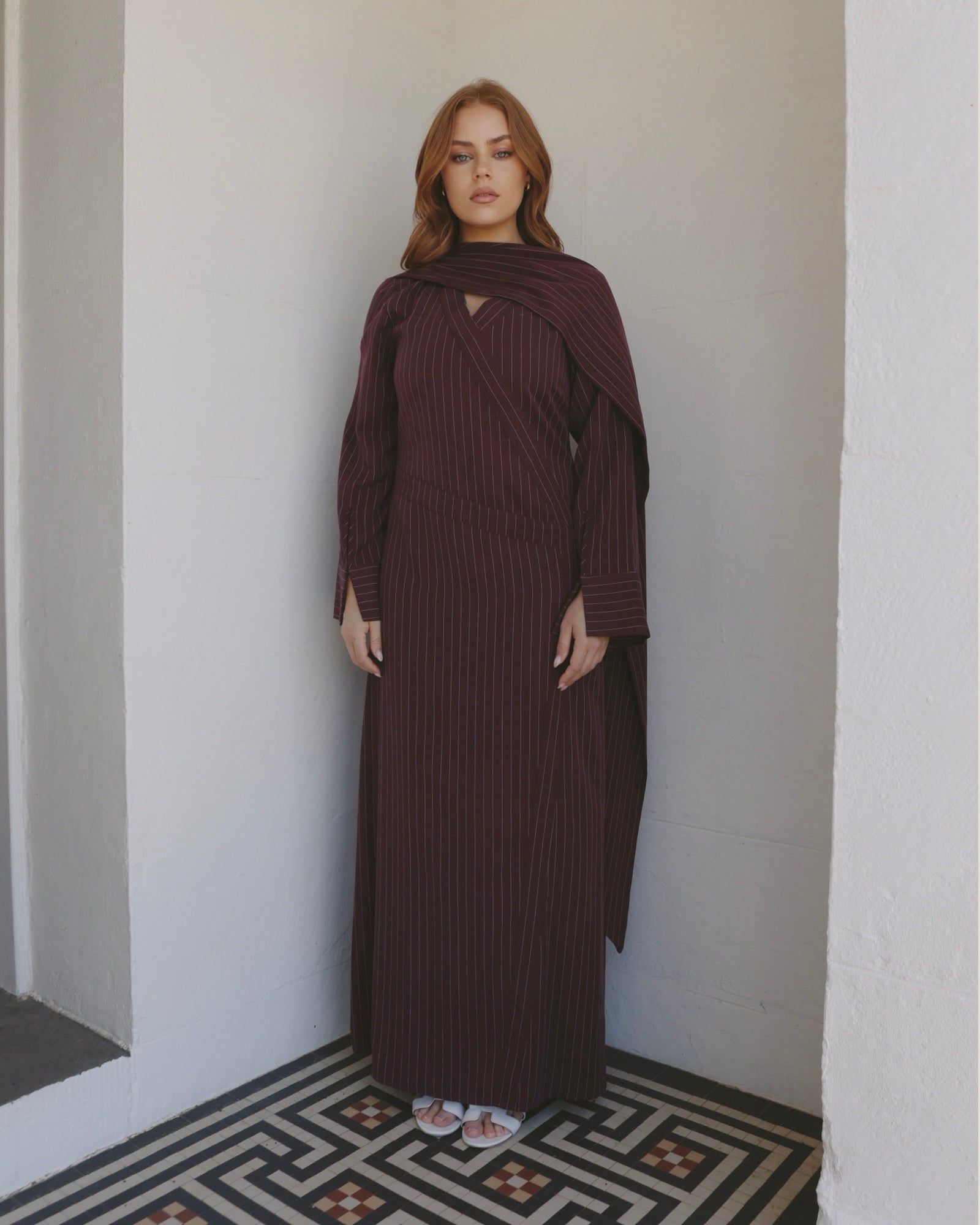 Nova Dress Burgundy