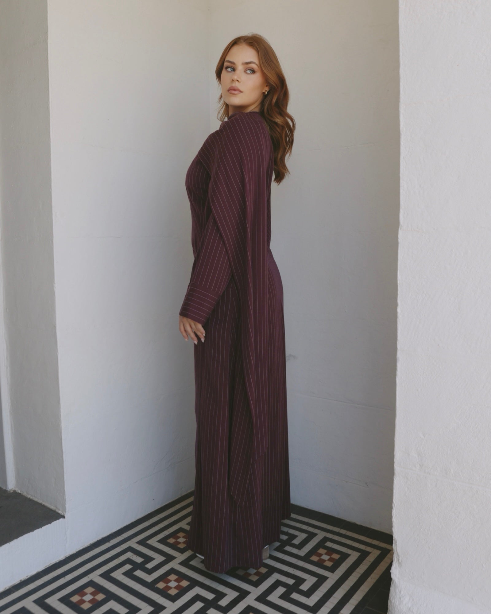 Nova Dress Burgundy