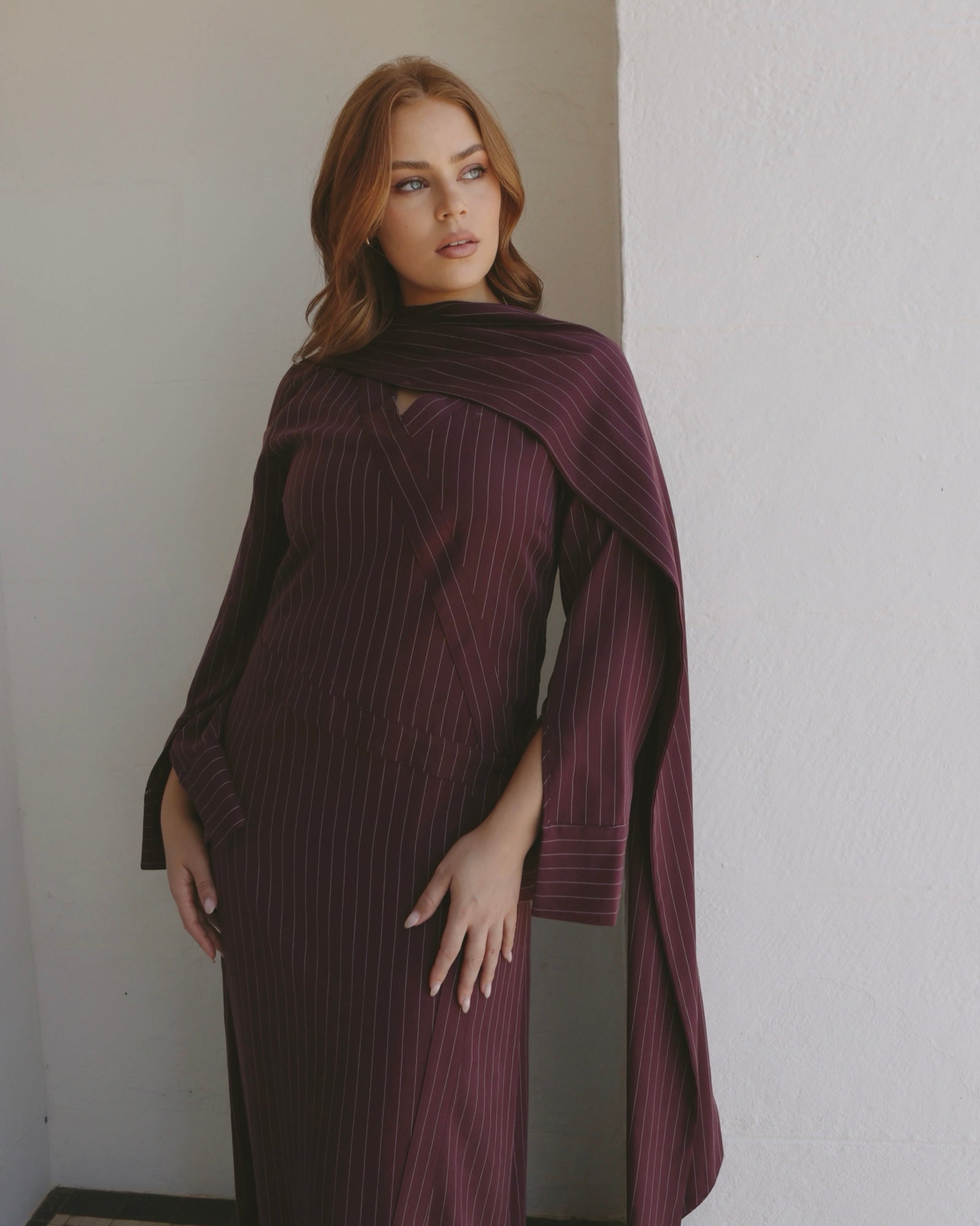 Nova Dress Burgundy