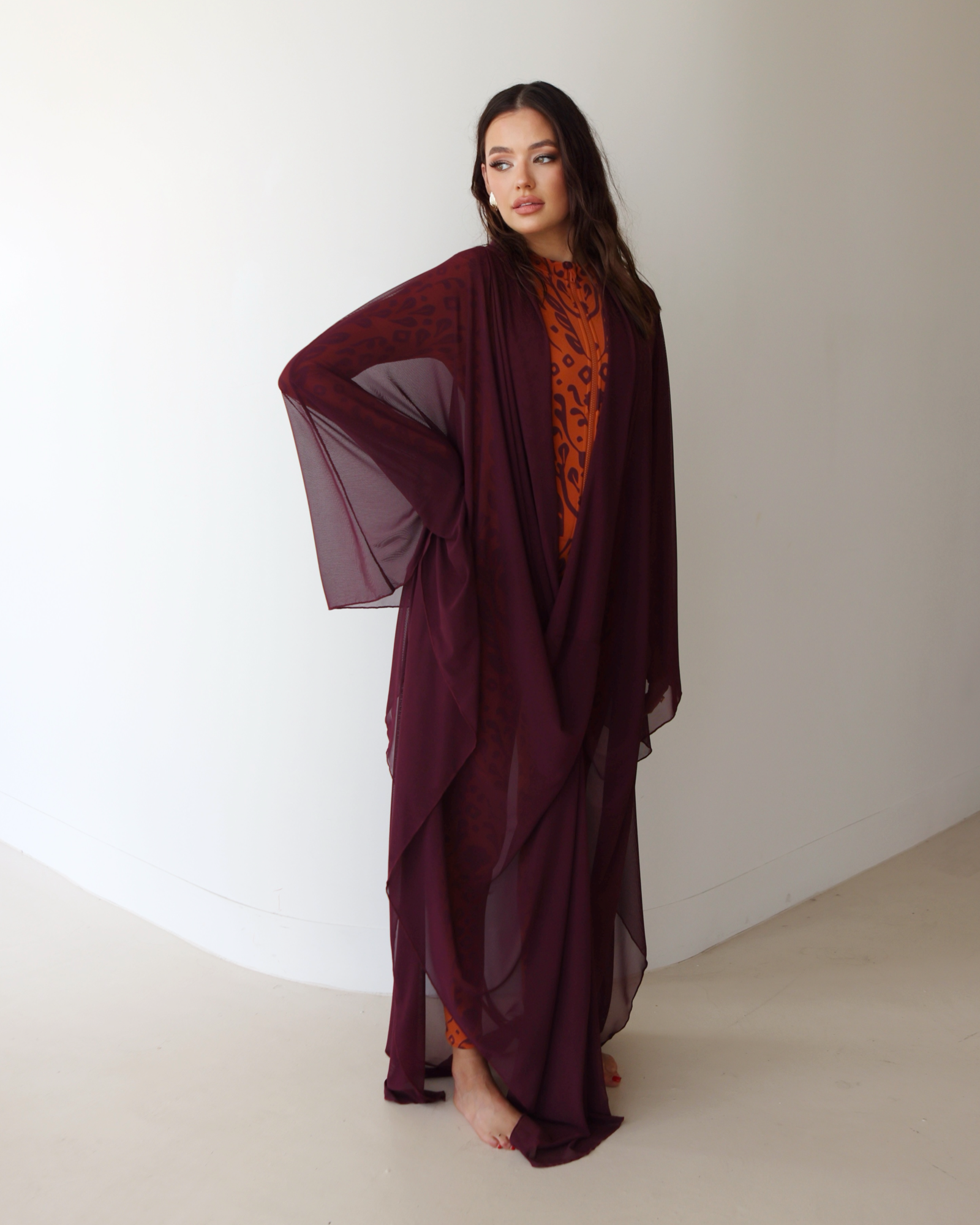 Solara Solid Kaftan