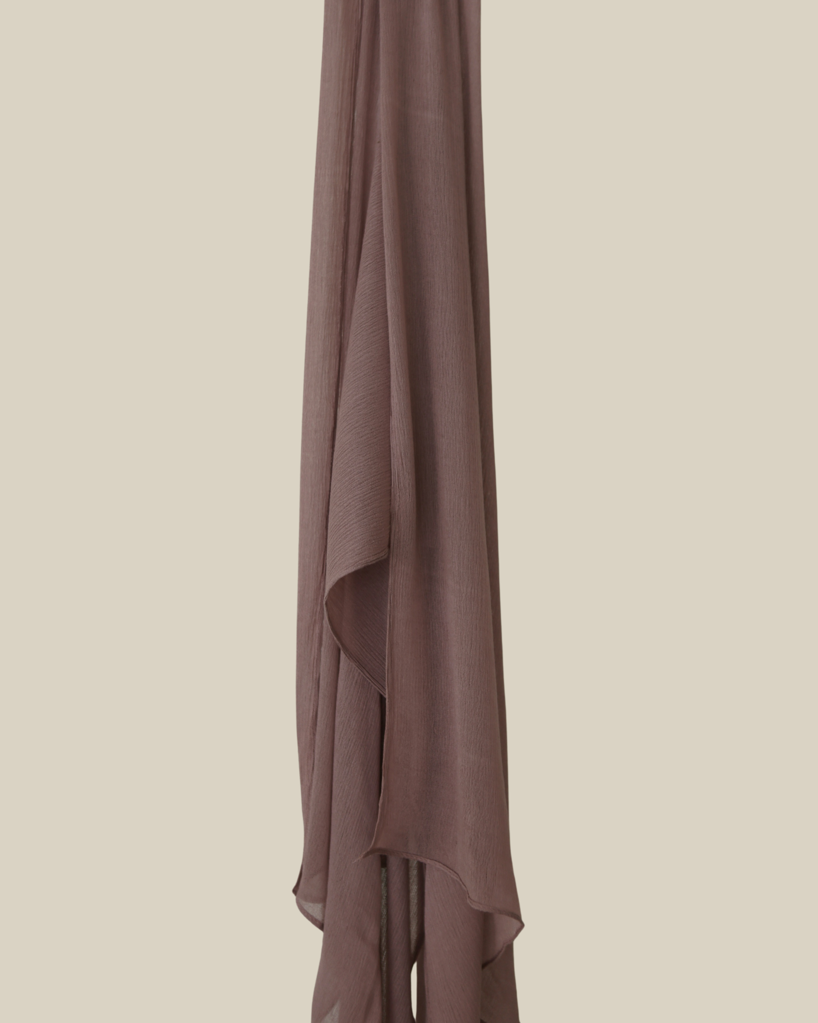 Rosy Nude Rayon Hijab Tassel Free