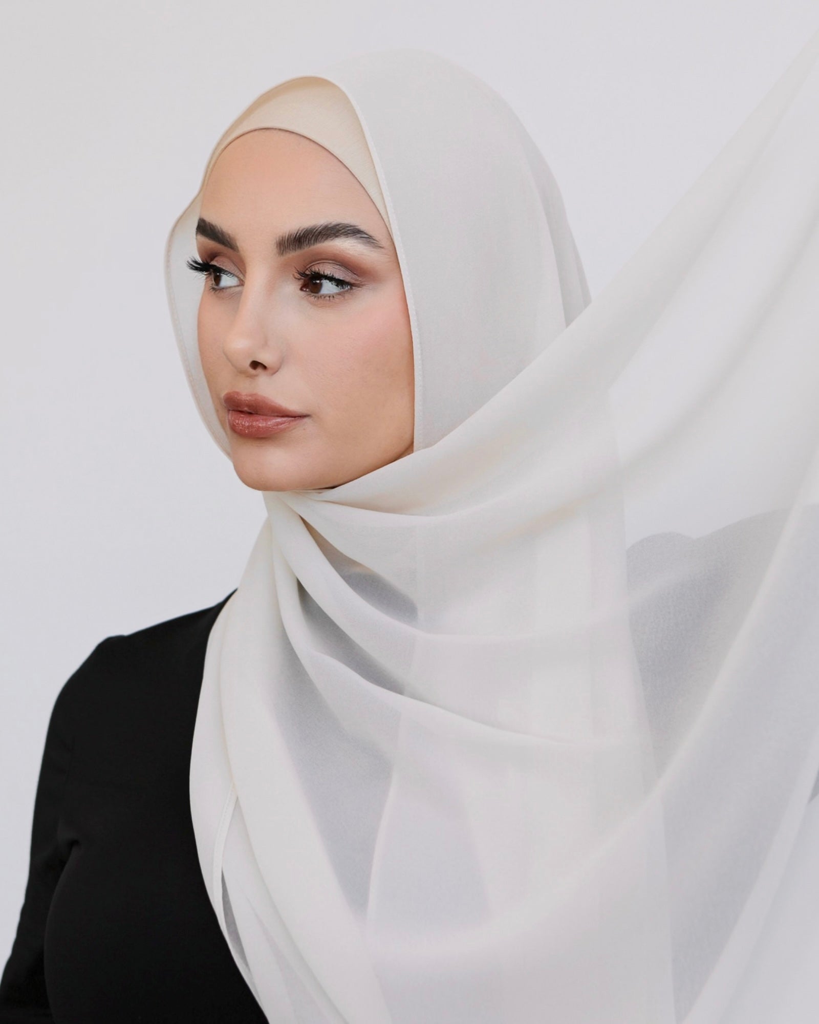 Bone Chiffon Hijab