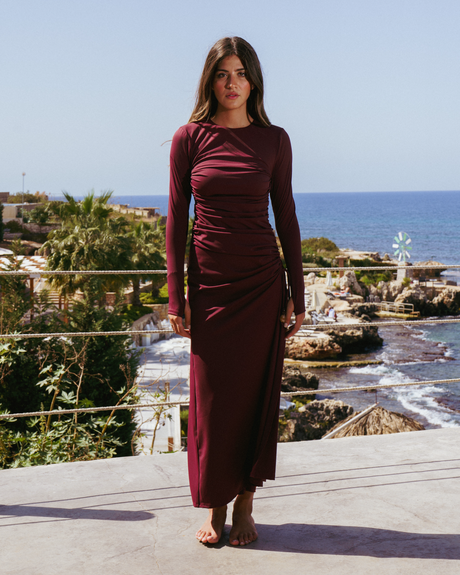 Lina Rouched Swim Dress