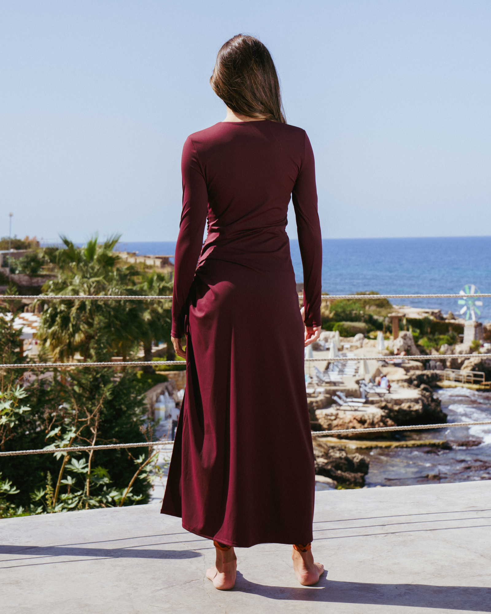 Lina Rouched Swim Dress