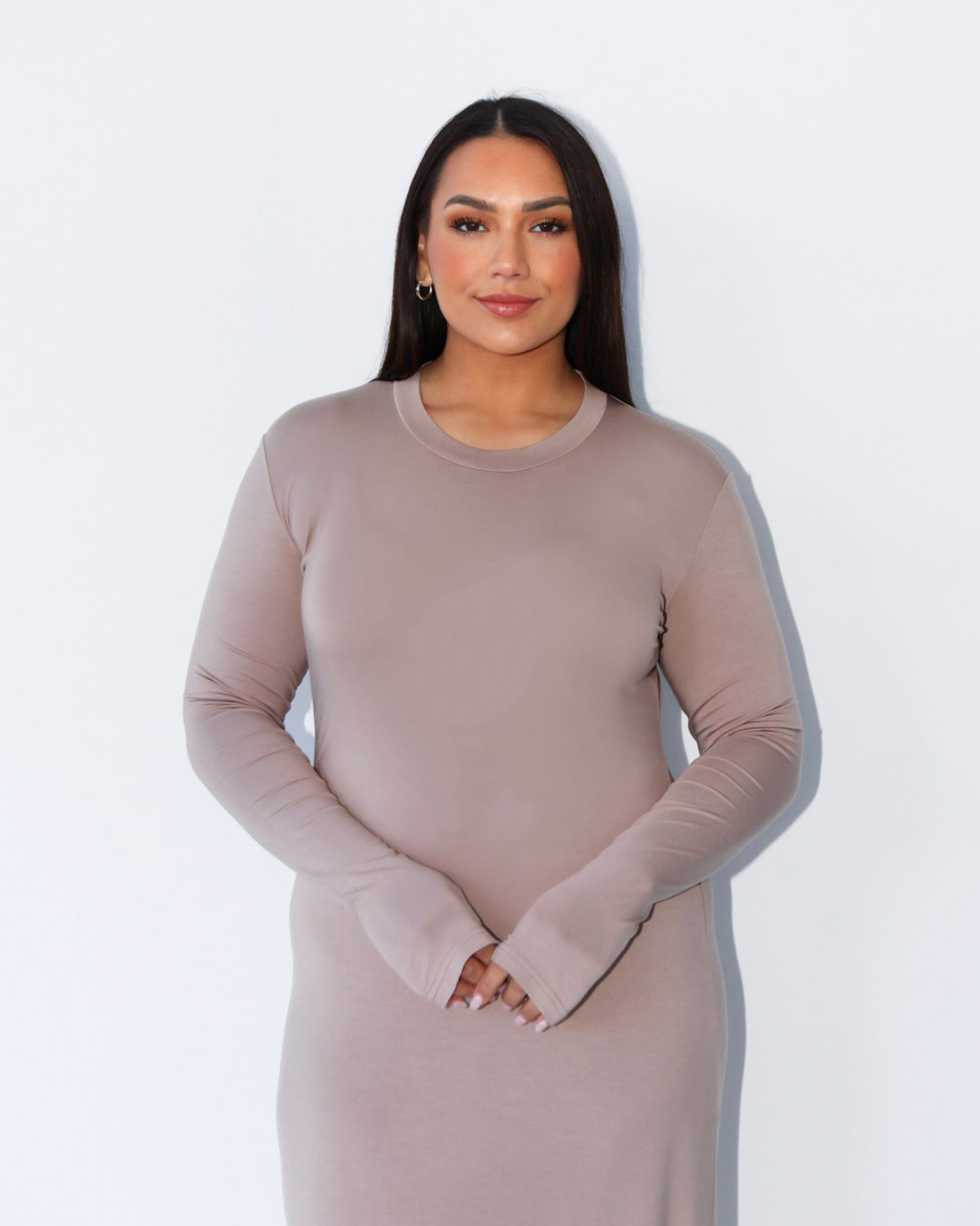 Tan Slip Dress
